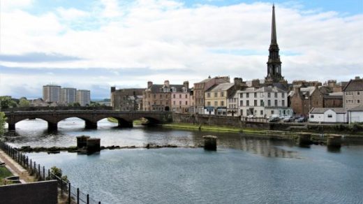  Ayr River Bridges And Town Hall Spire