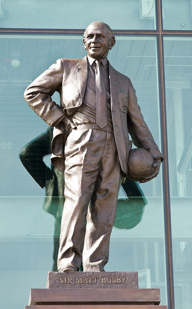 Famous Scots Sir Matt Busby.