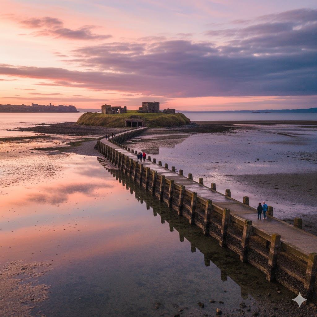 Scottish Places of Interest. Cramond Island.