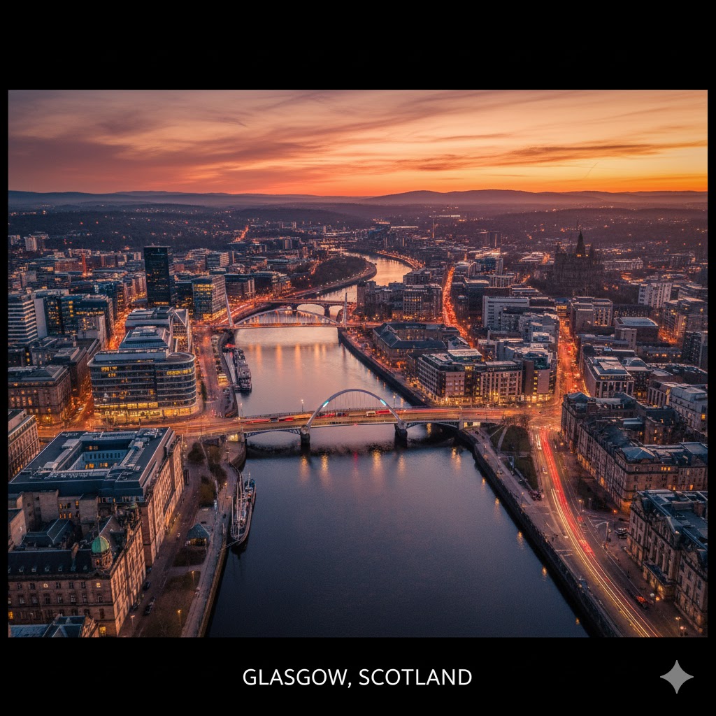 Scottish Towns-Cities. (Glasgow.)