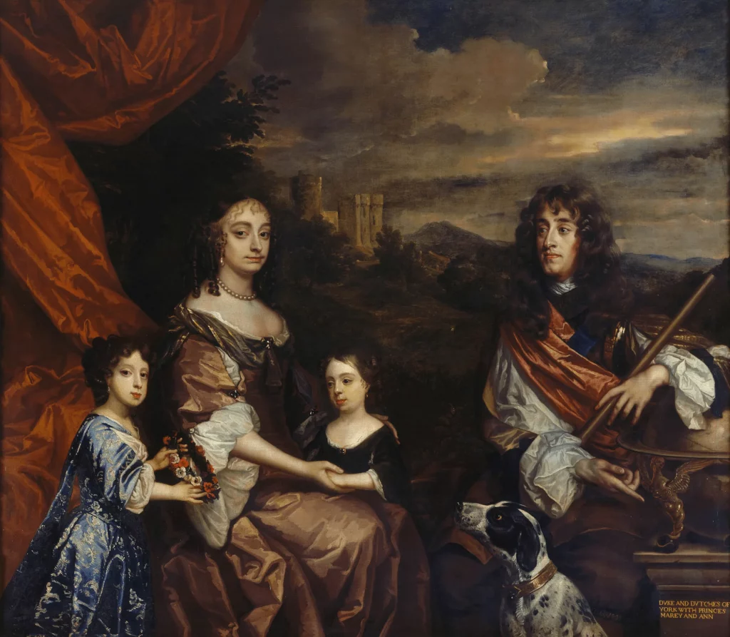 queen anne and family