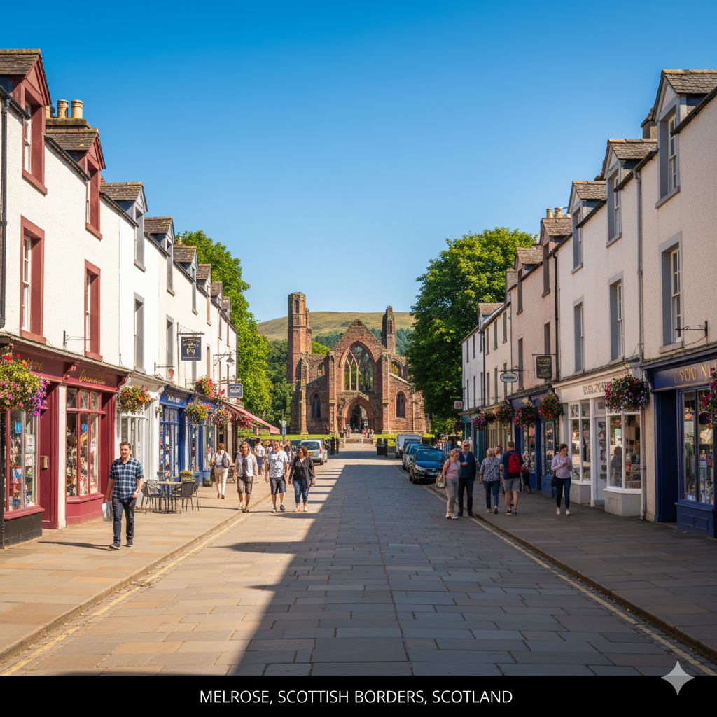 Scottish Towns-Cities.(melrose)