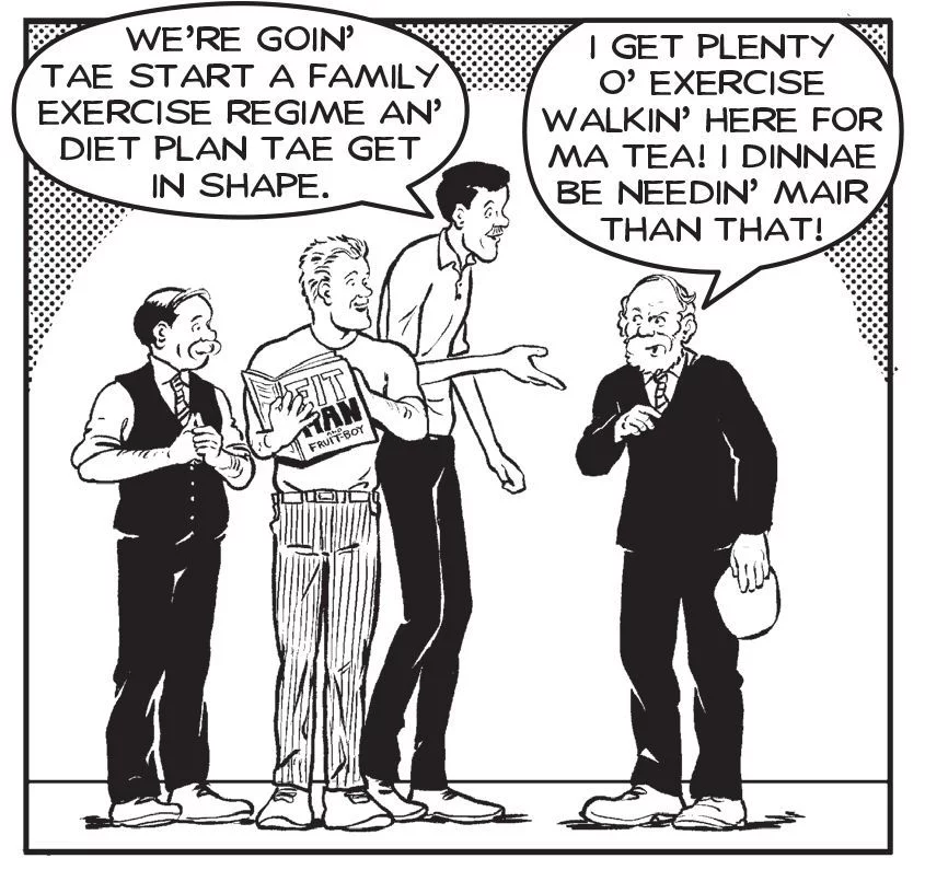 The Broons. Fitness.