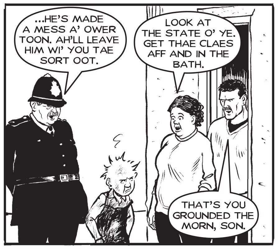 OOR WULLIE. MESSY.