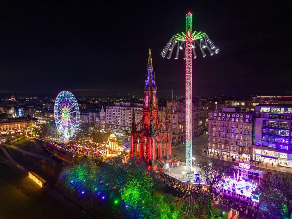 2023 Aerial View Christmas Market 860361612