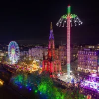 2023 Aerial View Christmas Market