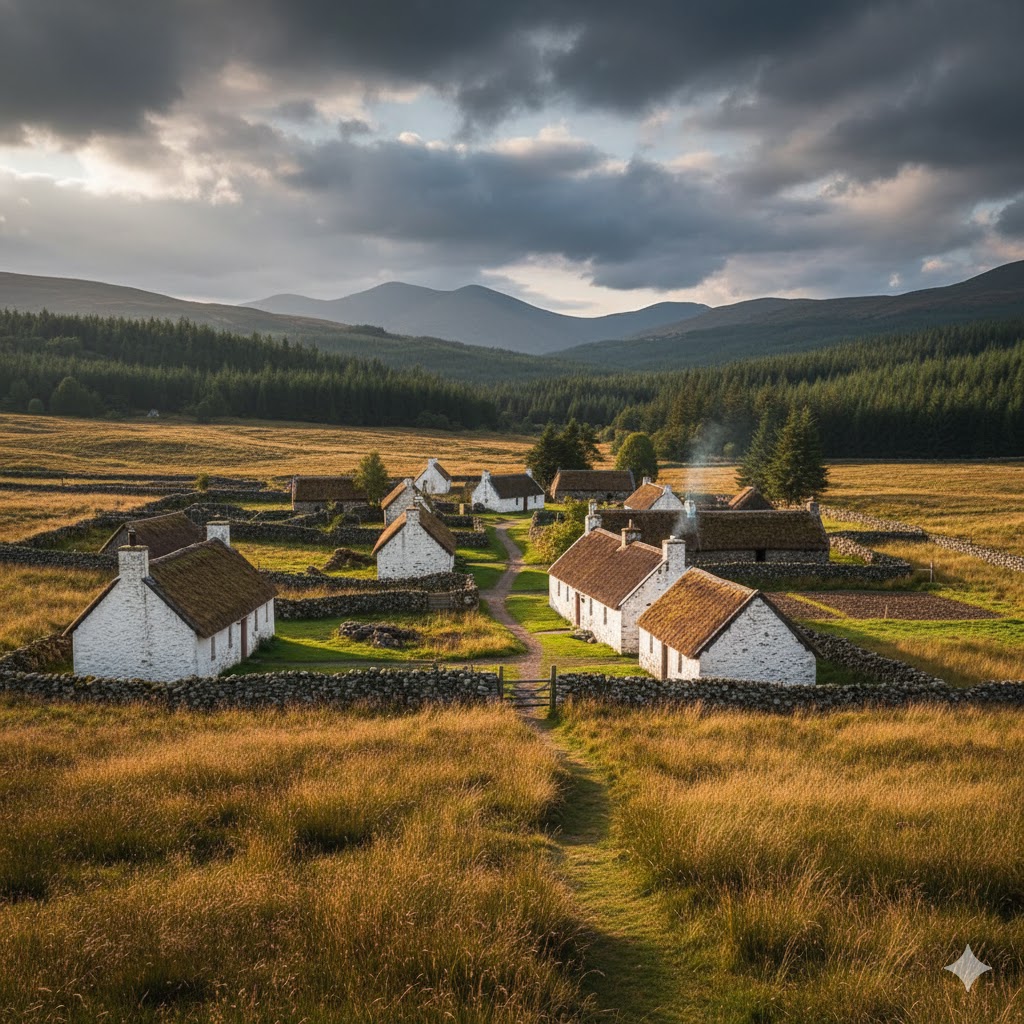 Scottish Places of interest. Auchindrain.