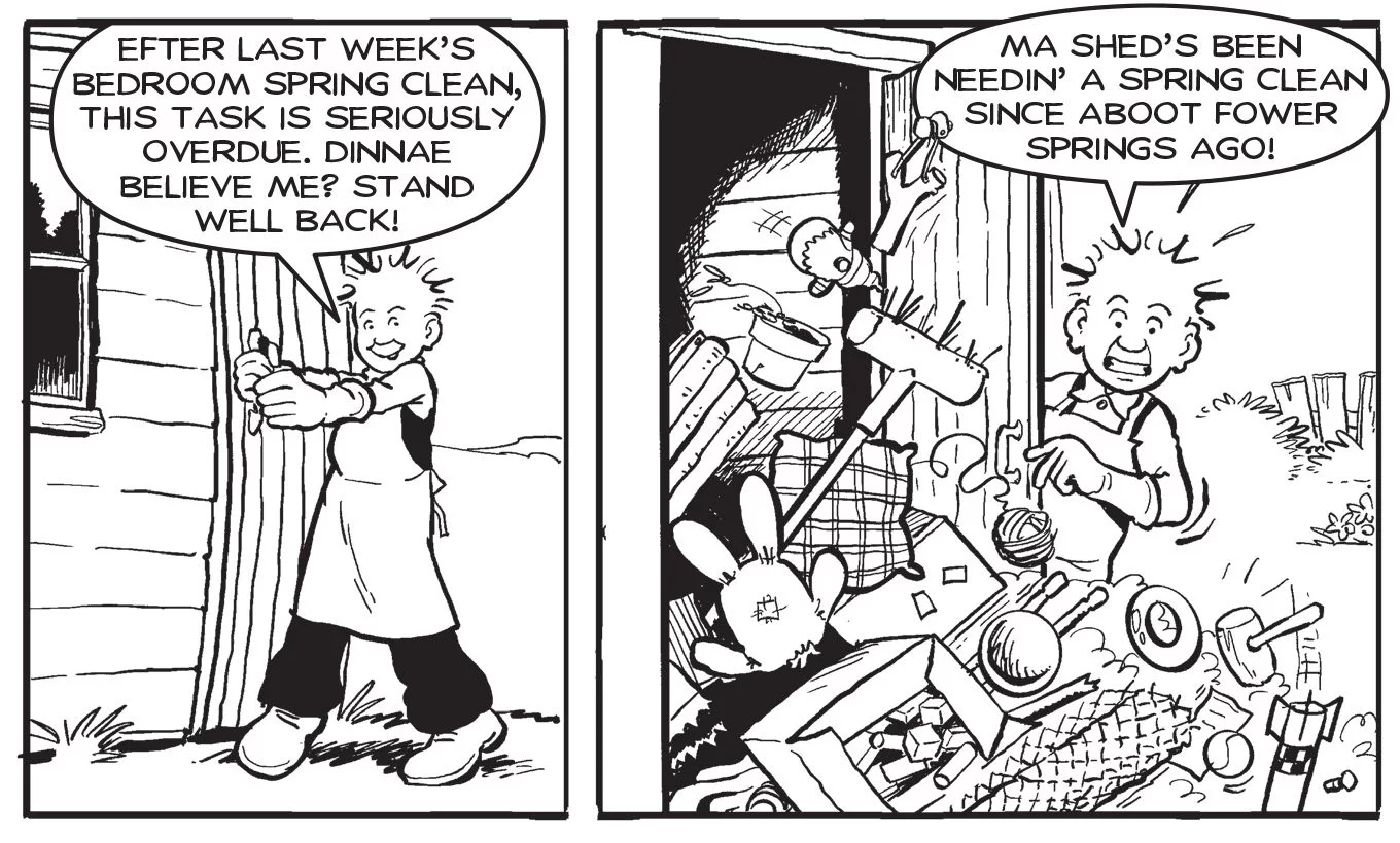 OOR WULLIE. SPRING CLEAN.
