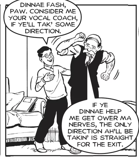 The Broons. Speaker.