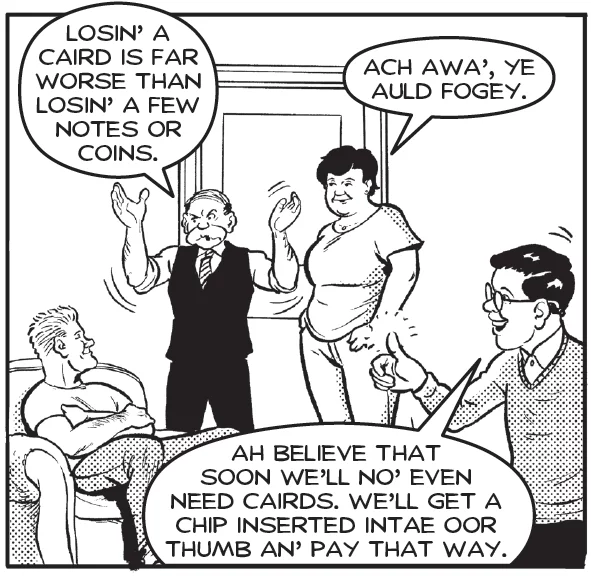 The Broons. Cashless.