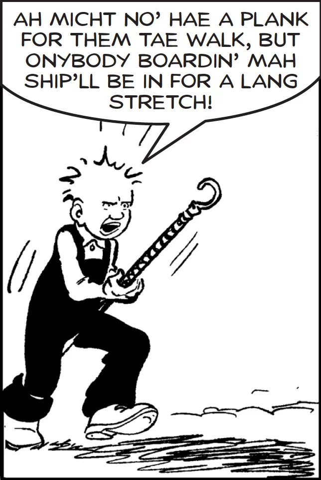OOR WULLIE. PLANK.
