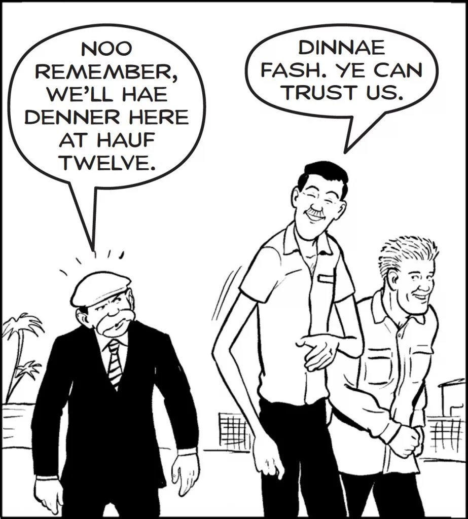 The Broons. Dinner.