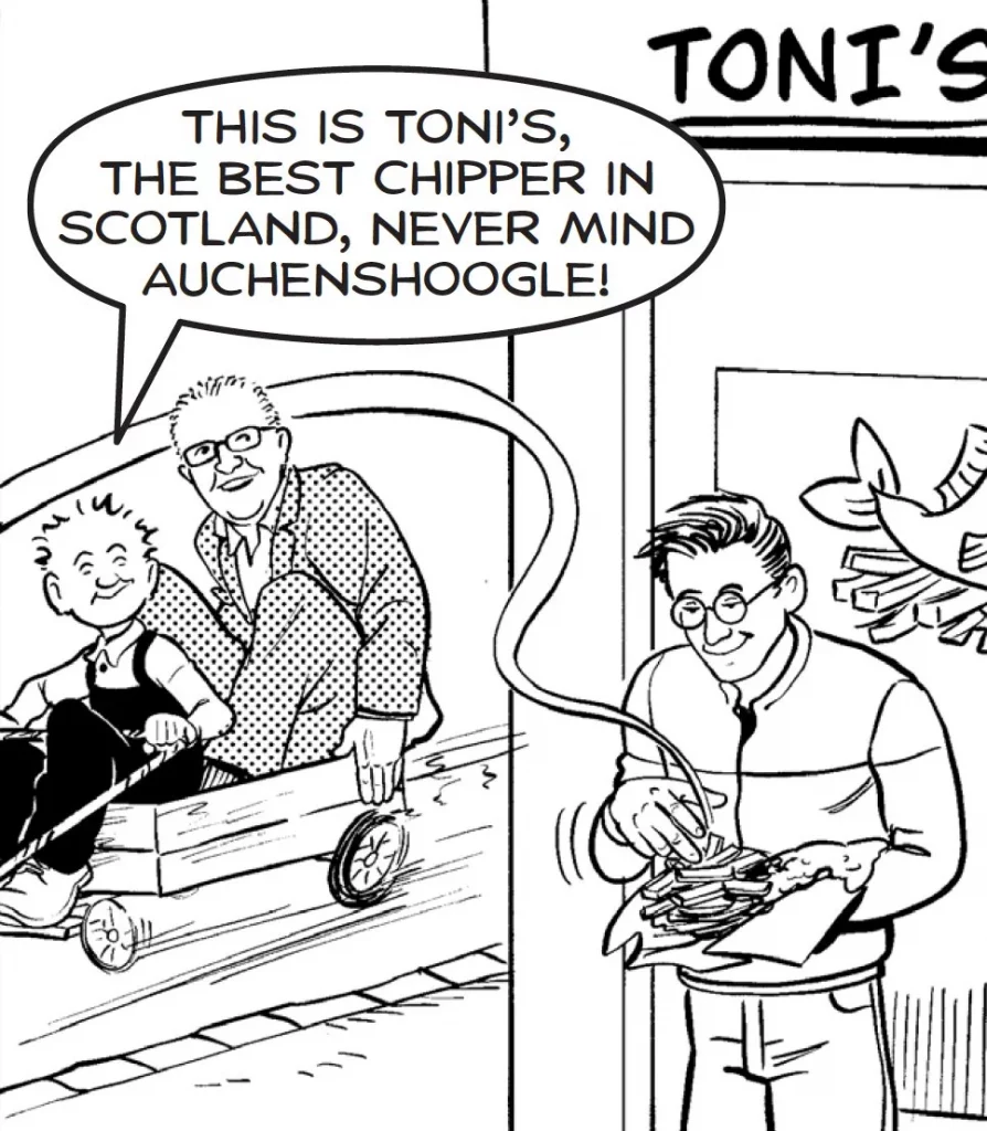 OOR WULLIE, CHIPS.