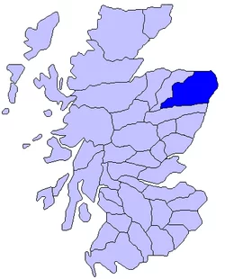 Former extent of the Earldom of Buchan