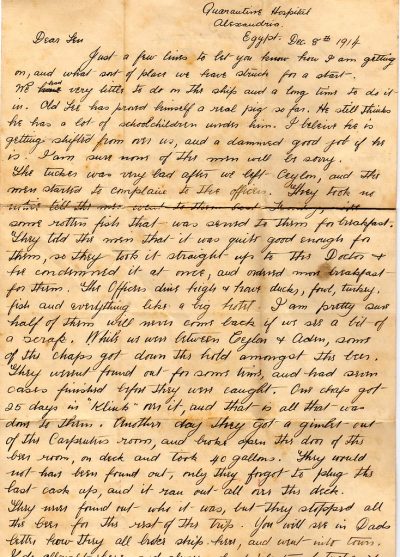 my short story the letter home