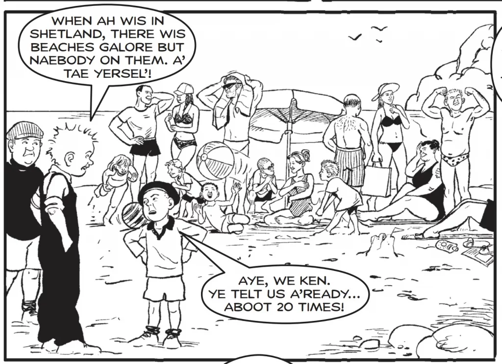 OOR WULLIE. BEACH.