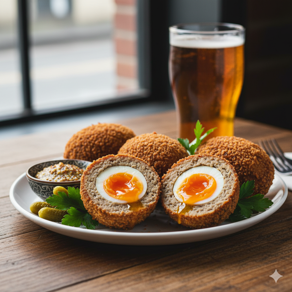 Scottish Food and Drink. Scotch Egg.