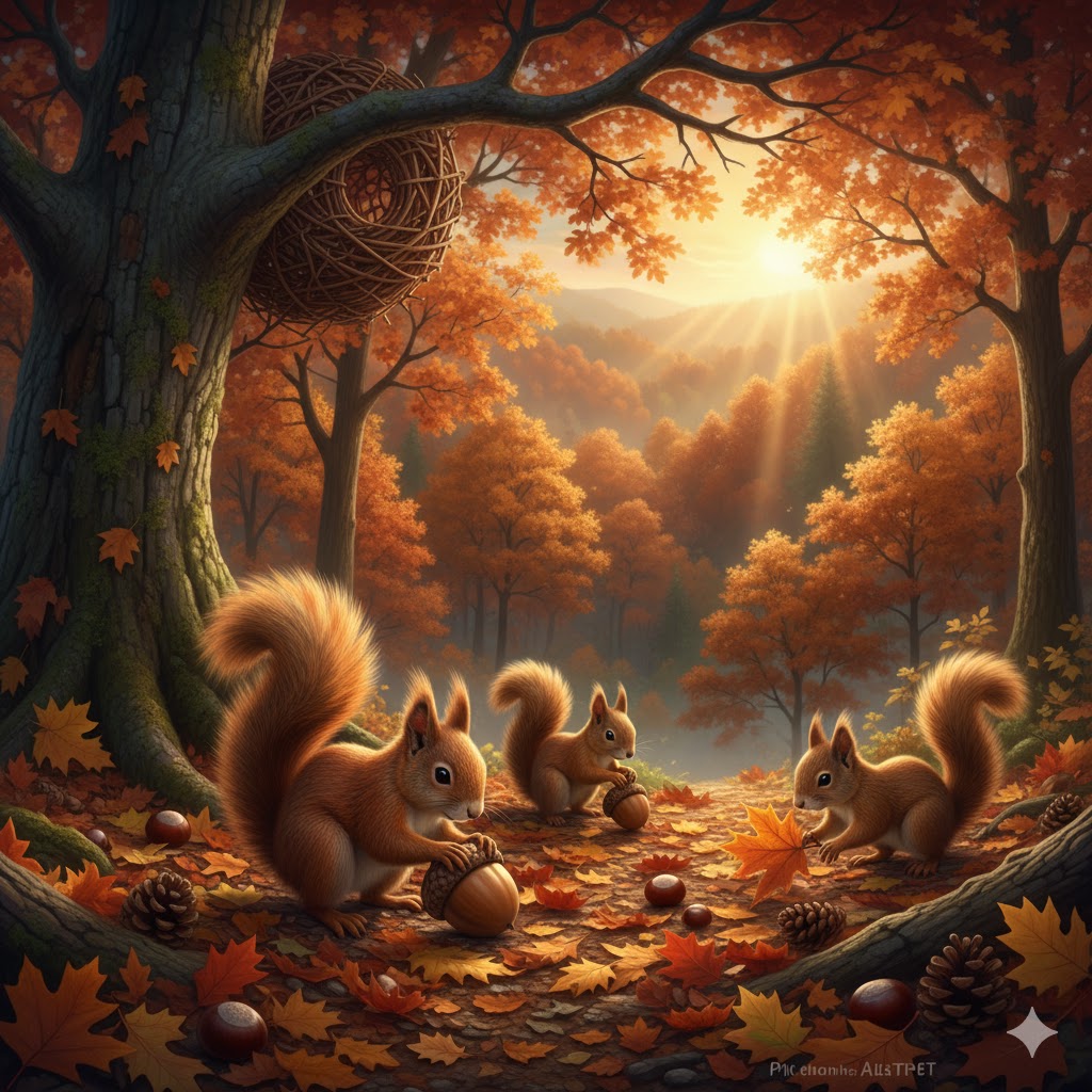 My Short Stories- Scurry & Store: A Nutty Autumn Adventure.