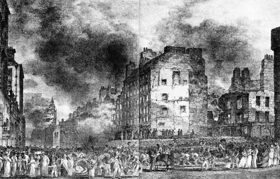Scottish Trivia. The Great Fire of Edinburgh.