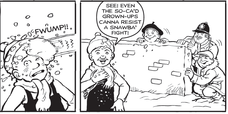 oor wullie, Snow Fight.