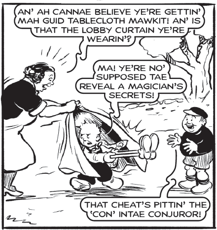 oor wullie. Trouble again.