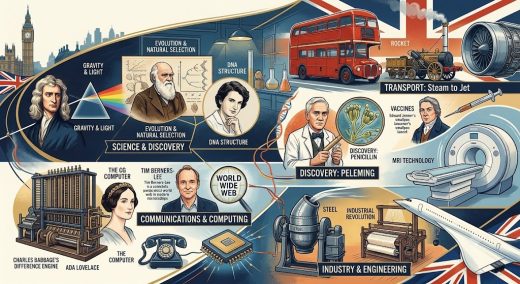 British innovations and discoveries.