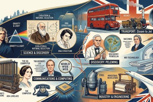 British innovations and discoveries.