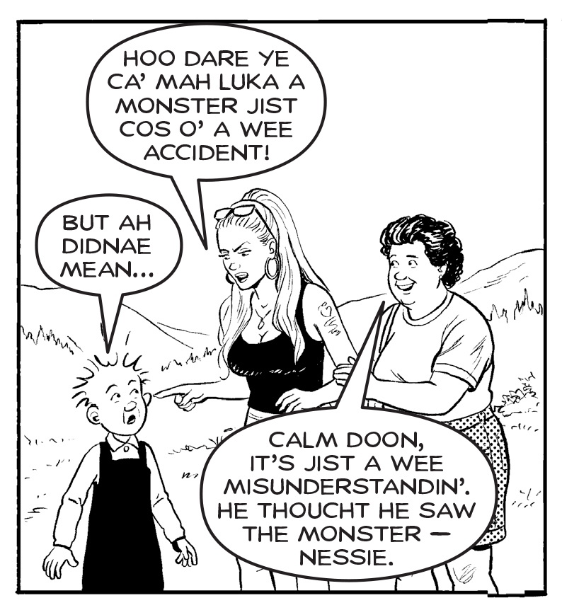 oor wullie wee monster