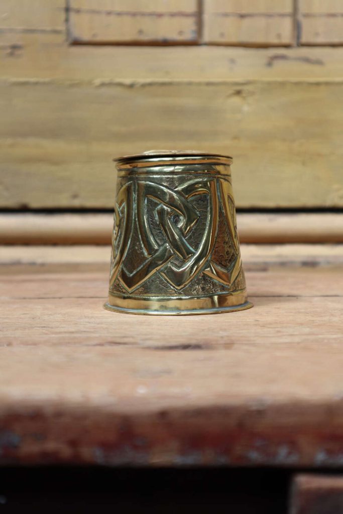scottish antiques and collectables brass inkwell
