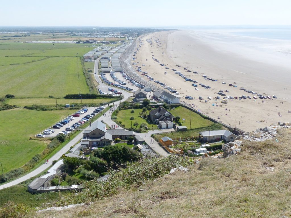 beaches in Great Britain. Brean