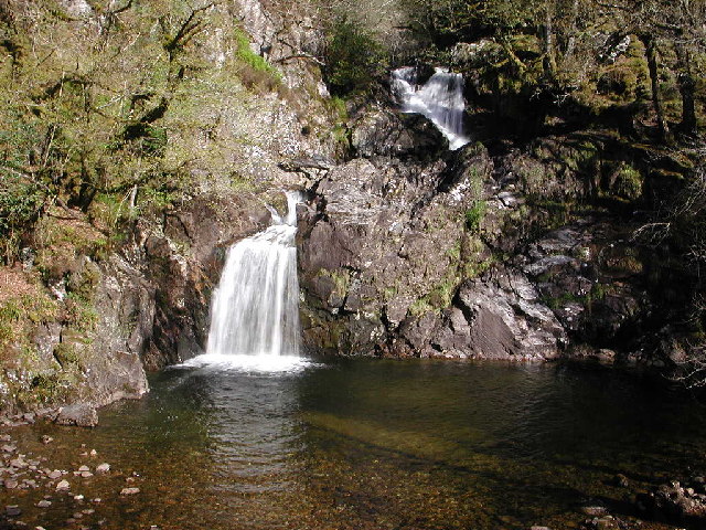 scottish places of interest eau waterfall